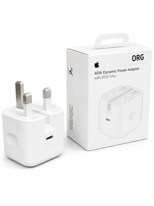 Apple 40W USB-C quvvat adapteri, iPhone 15/16/17/18 uchun tez zaryadlovchi.6 oy kafolat