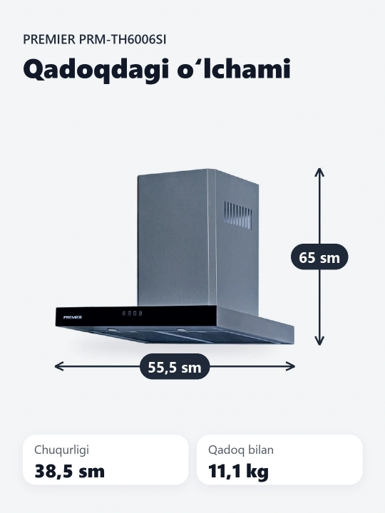 Oshxona dudbo'roni Premier PRM-TH6006SI