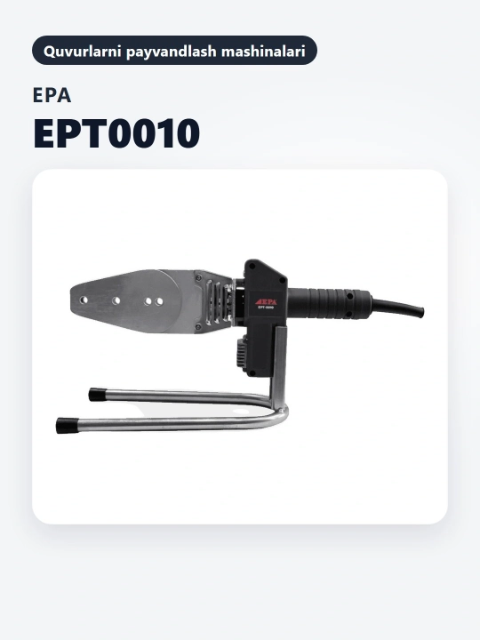 Plastik quvurlar uchun lehimli temir EPA EPT-0010