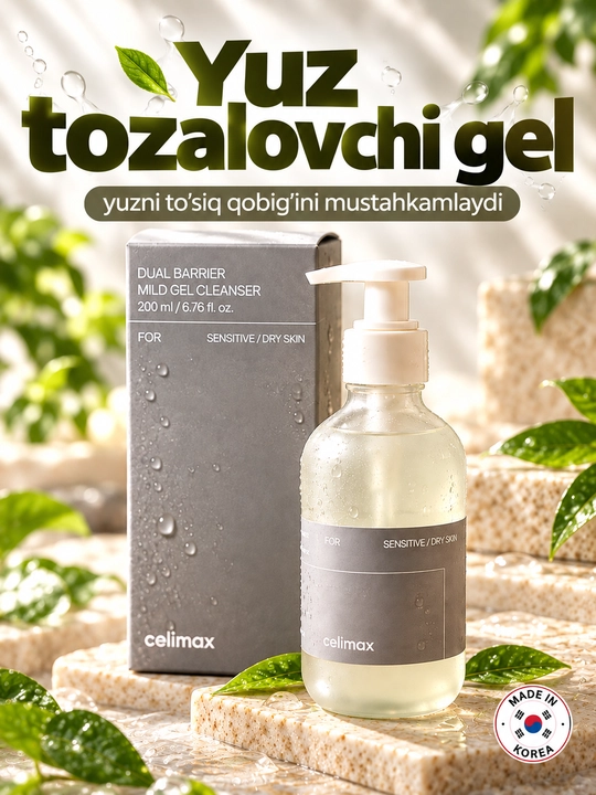 Мягкий гель для умывания, Dual Barrier Mild Gel Cleanser - 