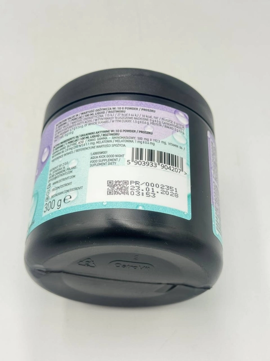 OstroVit Aqua Kick Good Night 300 g — kechki ichimlik, ko‘k meva ta’mi  