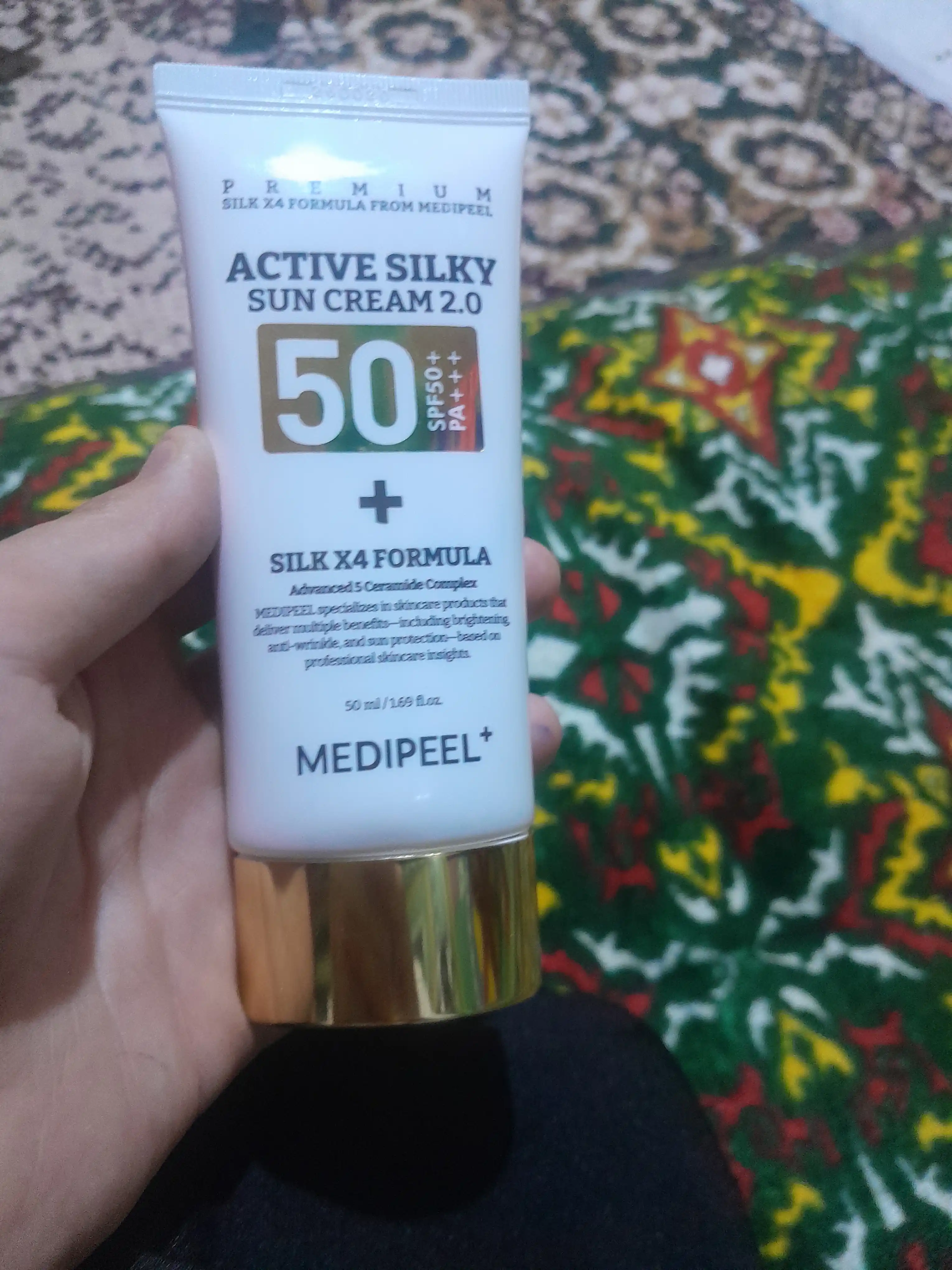 Quyoshdan himoya qiluvchi yuz kremi MEDI-PEEL Active Silky Sun Cream SPF 50+, 50 ml