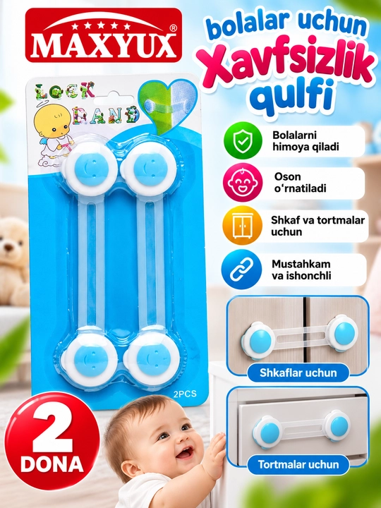 Bolalar uchun xavfsizlik qulfi - 