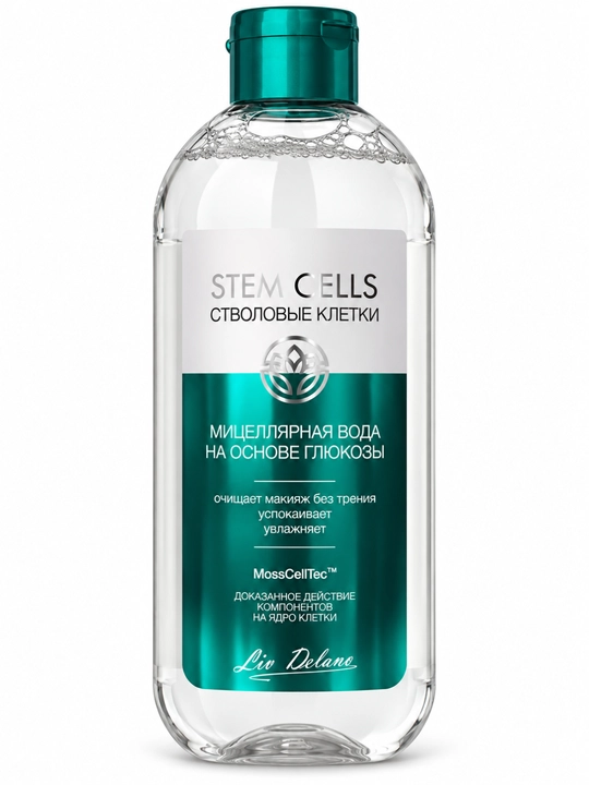 Liv Delano Stem Cells мицеллярная вода на основе глюкозы, 400 мл - 