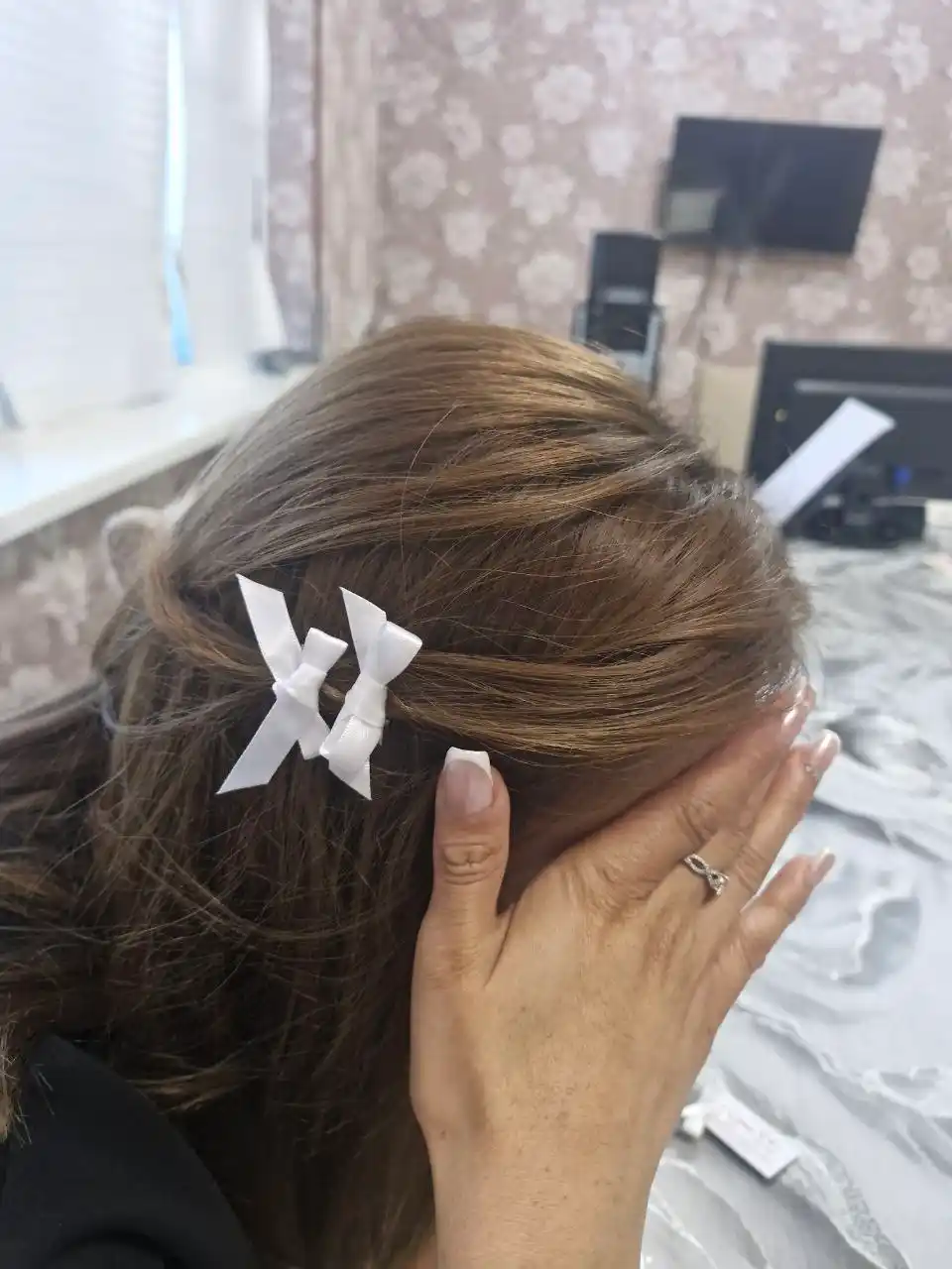 Бантик заколка, для волос, 4 шт