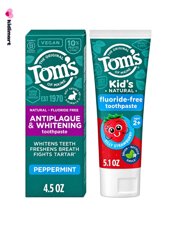Tom’s of Maine детская зубная паста без фтора, 3–24 мес. и от 2 лет, 2 вида - 