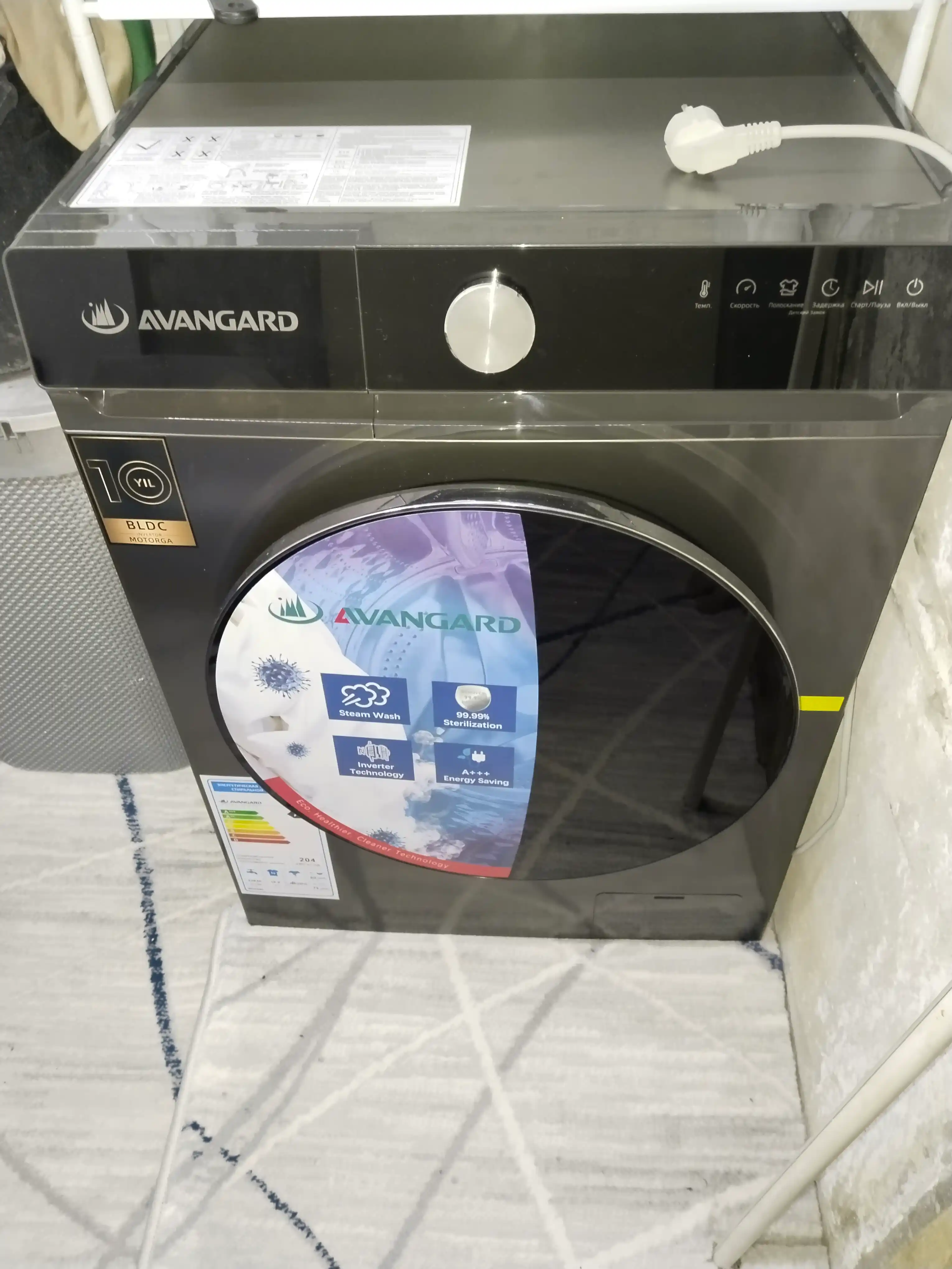 Avangard kir yuvish mashinasi 6kg /  8kg / 10kg BLDC invertorli motor, 14 ta dastur, A+++