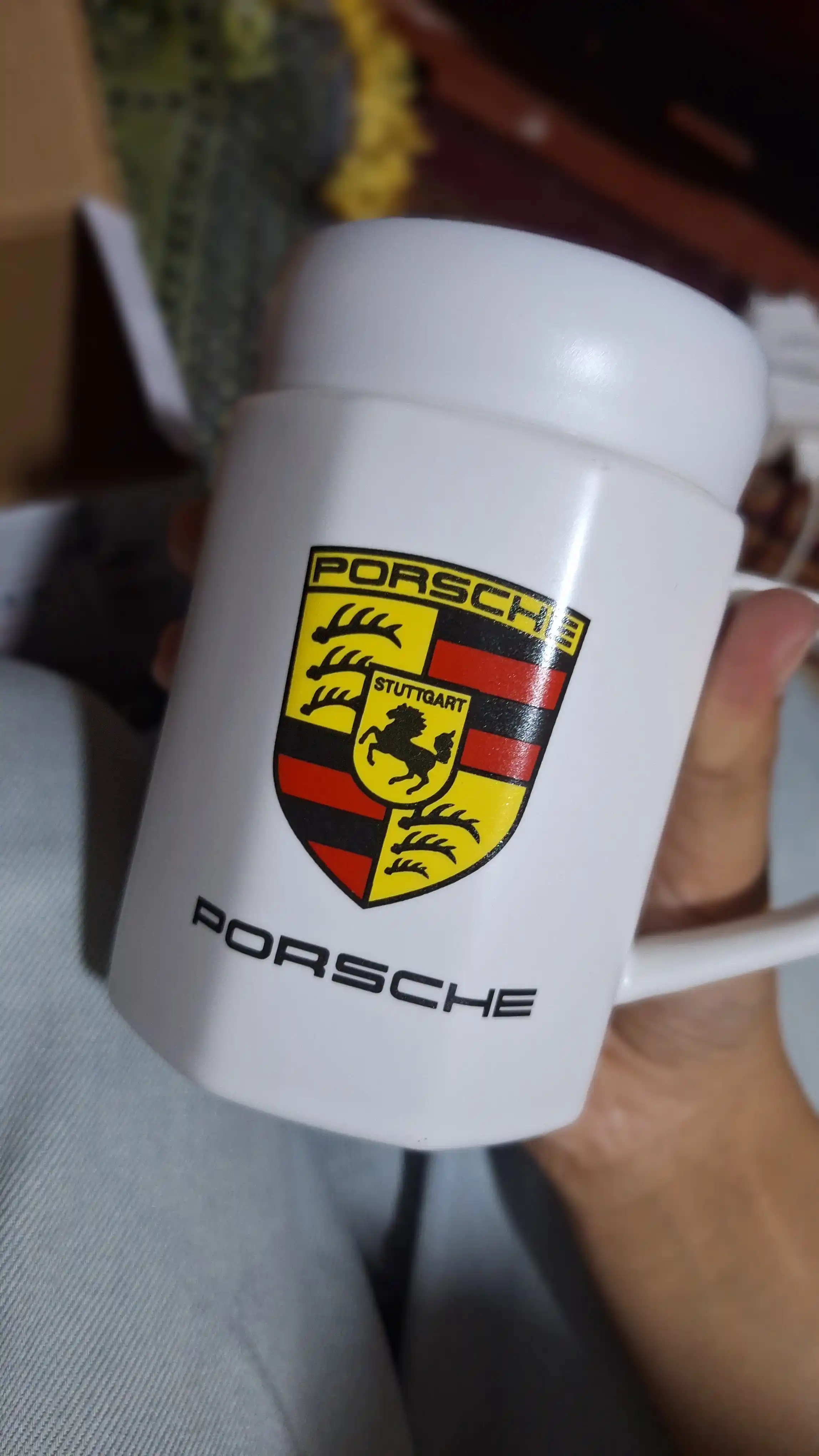 Кружка с крышкой, бокал Porsche, автомобильный логотип керамический, бокал Mercedes