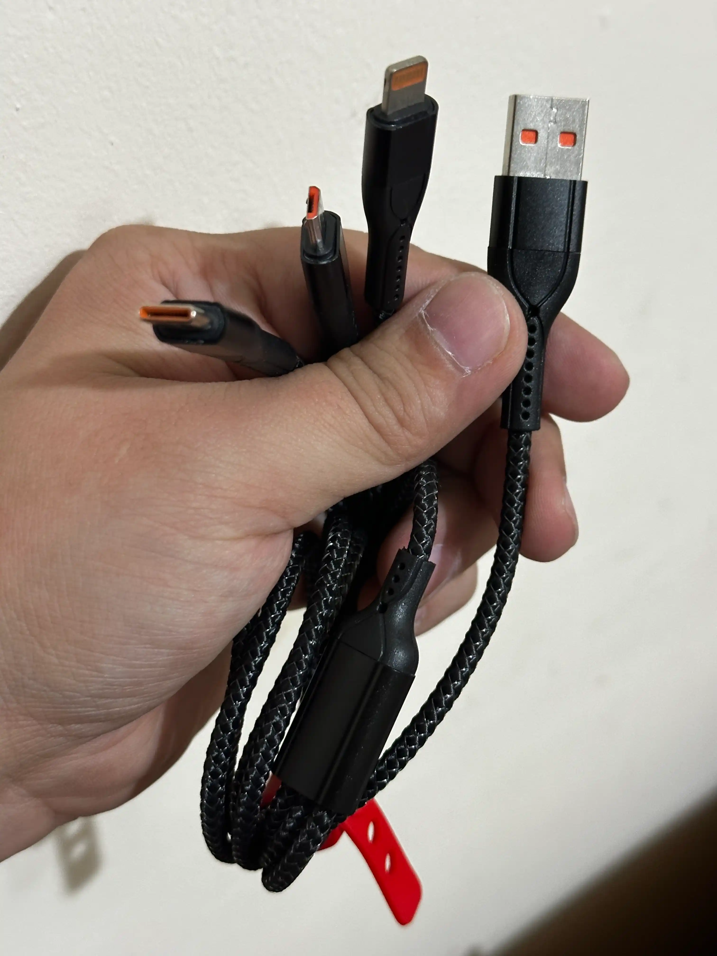 Кабель Type-C на Lightning KIN KS11 2.4A 1м нейлон, для iPhone быстрая зарядка
