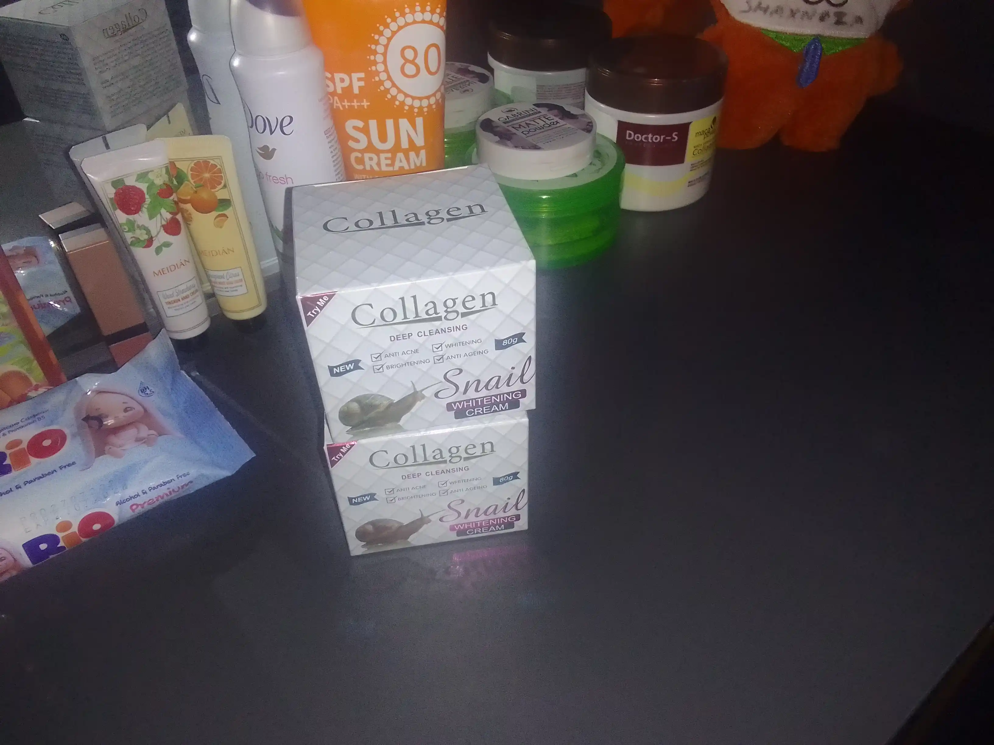 Крем для лица,Collagen, отбеливающий крем, анти-акне и антивозрастной, 4 в 1, 80 г