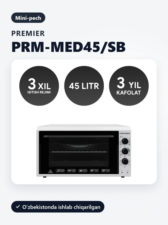Premier PRM-MED45 mini pechkasi