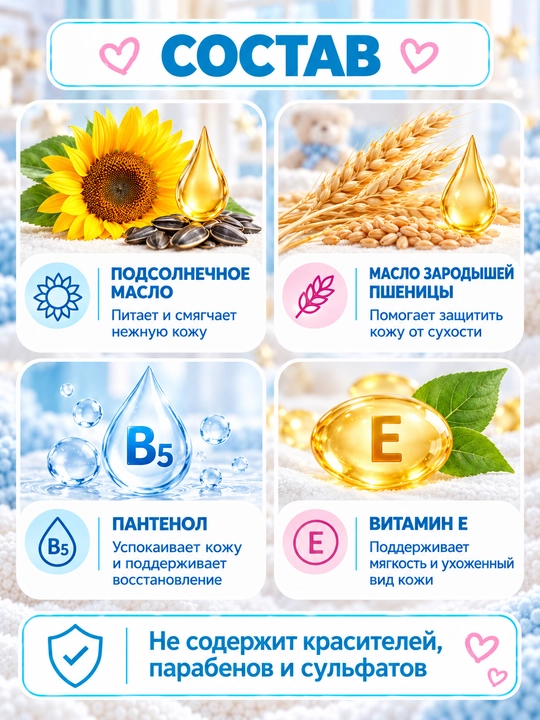 Детское очищающее масло Sebamed Baby Skin Care Oil, для чувствительной кожи, с пантенолом