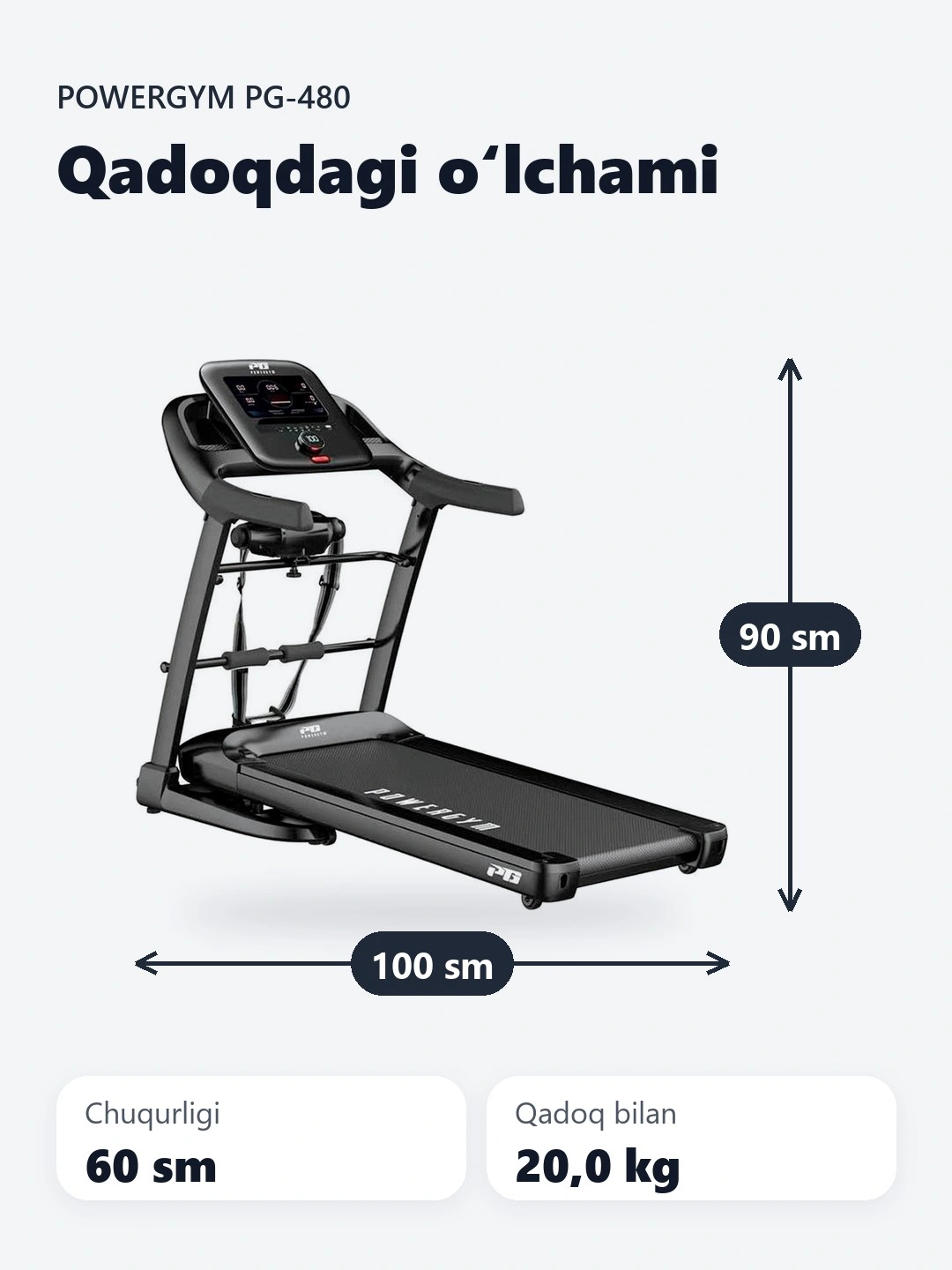 PowerGym PG-480 yugurish yo'lakchasi