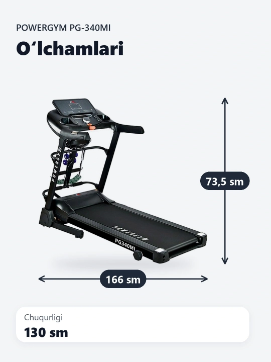 Беговая дорожка PowerGym PG-340Mi