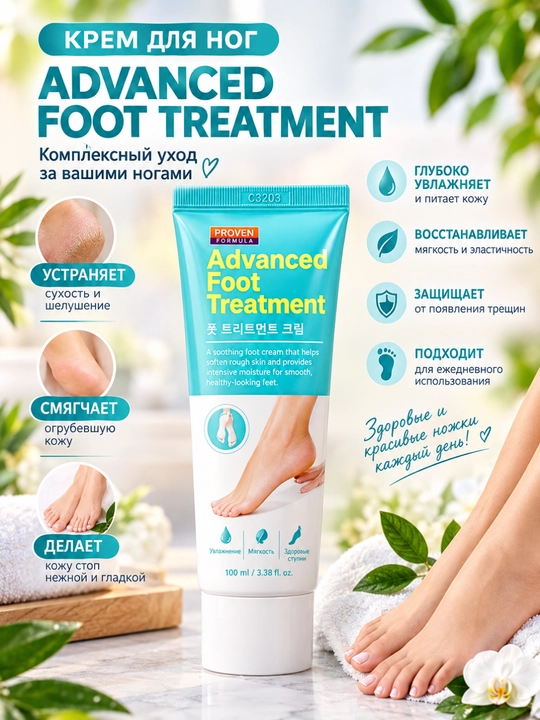NeoNea Skin Care Advanced Foot Treatment deb nomlanuvchi oyoq parvarishi uchun kremdir - 