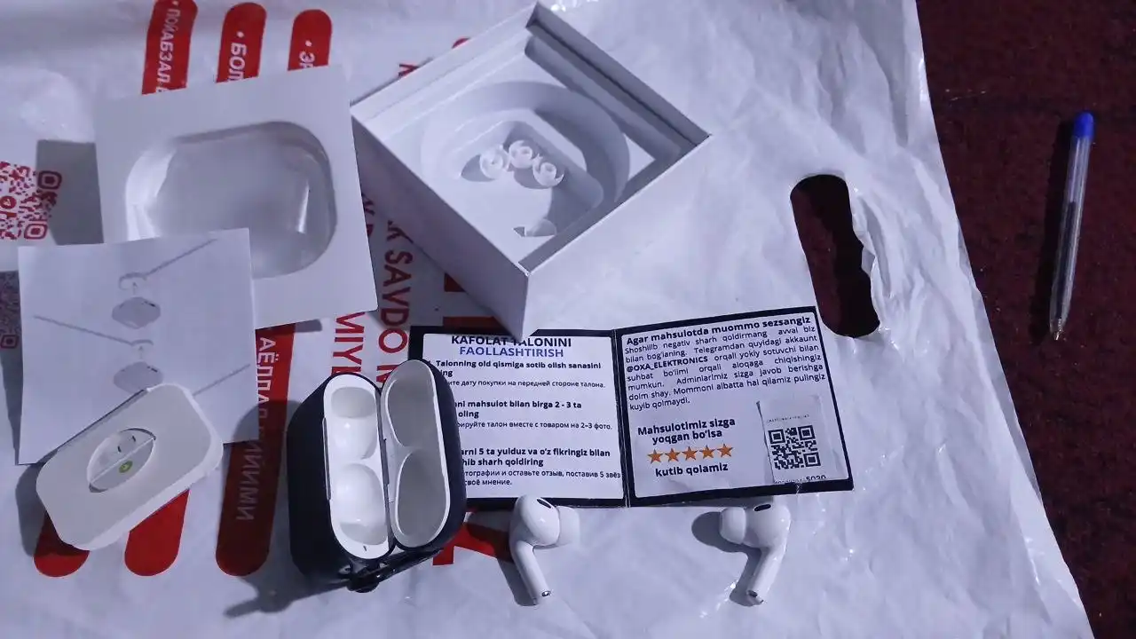 Simsiz quloqchinlar Pods Pro 2, sensorli Bluetooth, iPhone va Android uchun