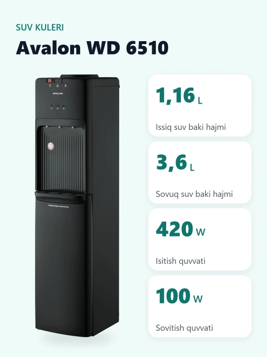 Кулер для воды Avalon WD 6510