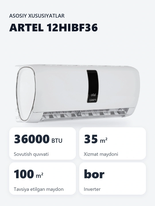 Кондиционер Artel Grand Inverter 12HIBF36