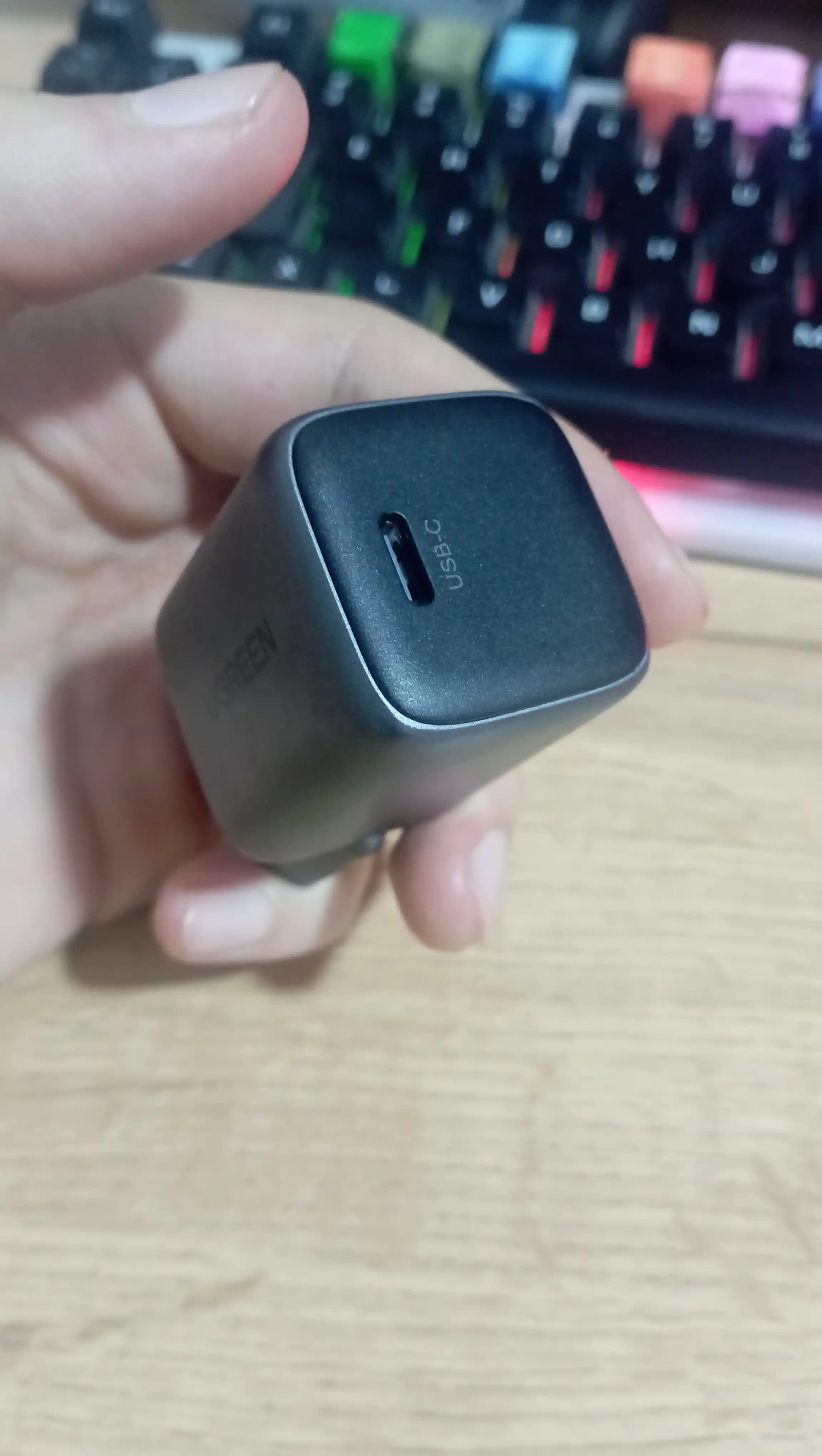 Сетевое зарядное устройство Ugreen Nexode PD Gan CD318 20W Type-C, Серый