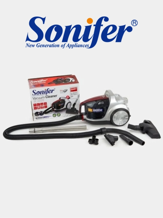 Пылесос Sonifer SF-2222, 2800 Вт, 4 л, с циклонной системой и HEPA-фильтром
