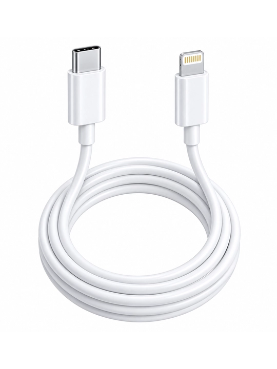 USB-C — Lightning kabel, 1 m, quvvatlash va ma’lumot uzatish uchun