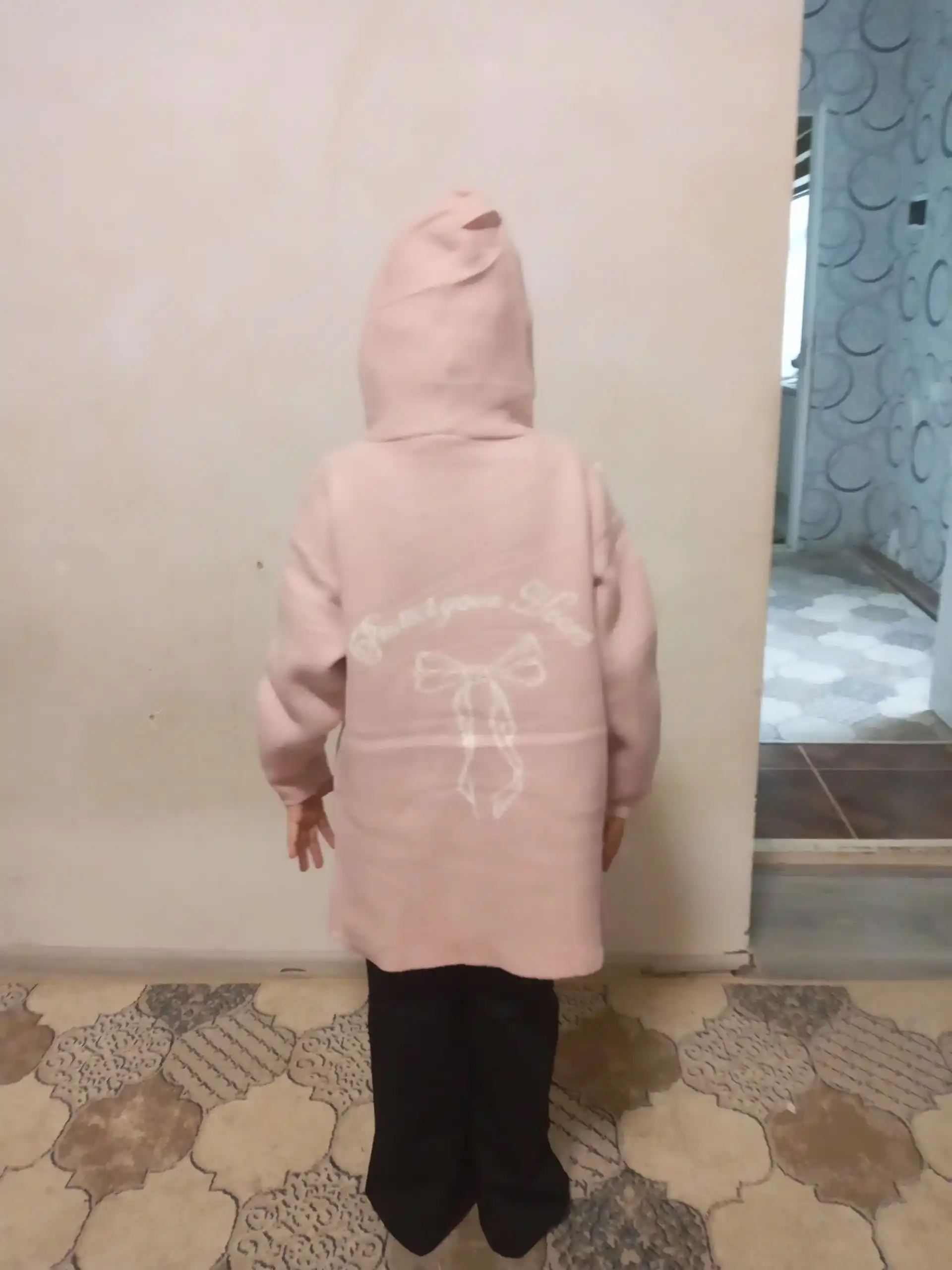 Кардиган для девочки, 8–12 лет, из ангоры, тёплый мягкий с капюшоном