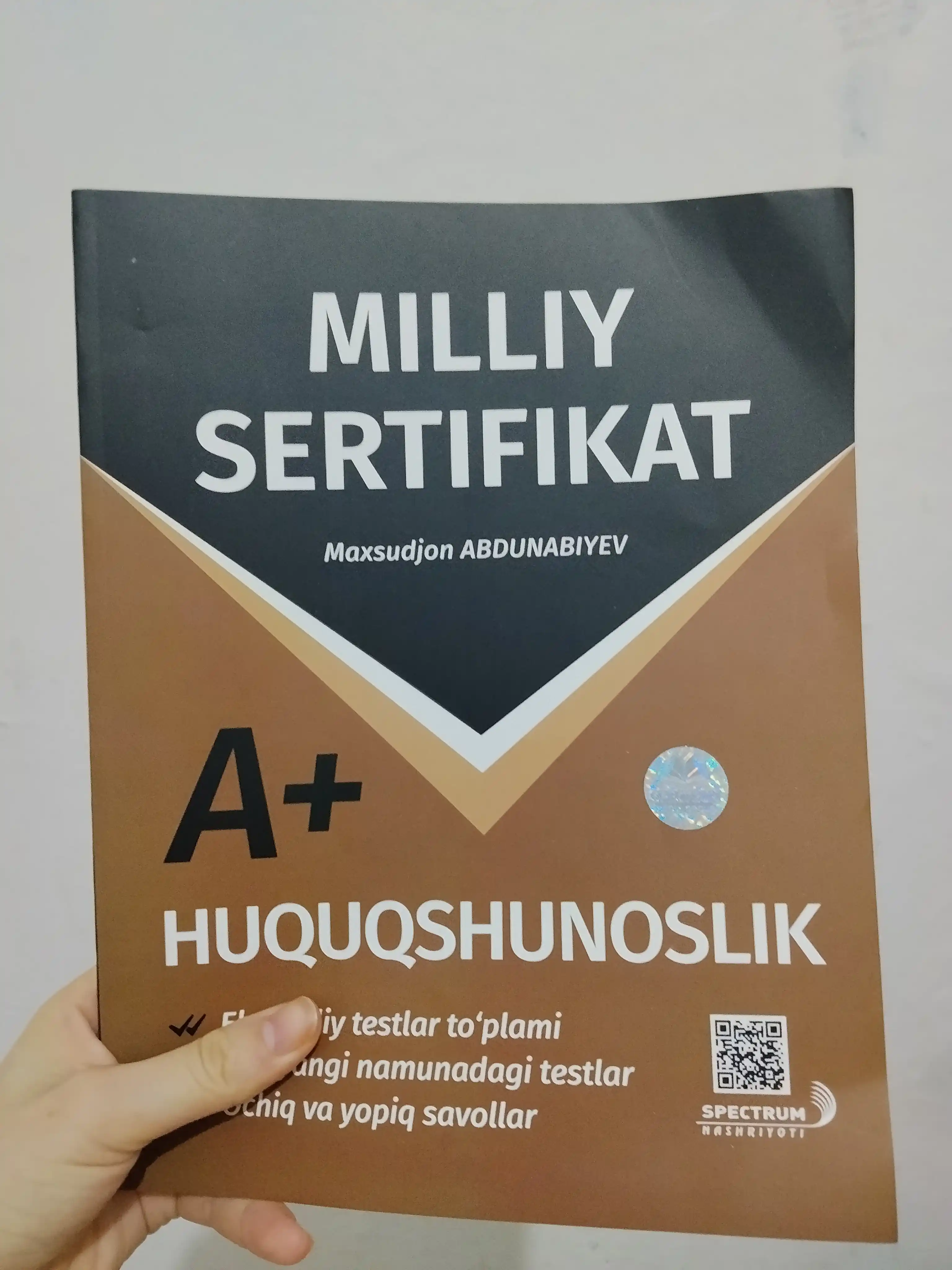 Миллий сертификат. Хукукшунослик А+. 20 вариант. Сборник тестов