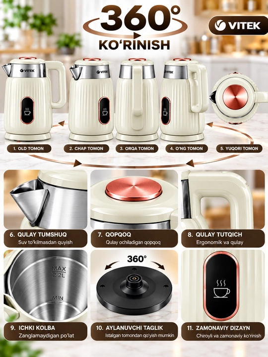 Elektr choynak,Tefal,VITEK,BOSCH