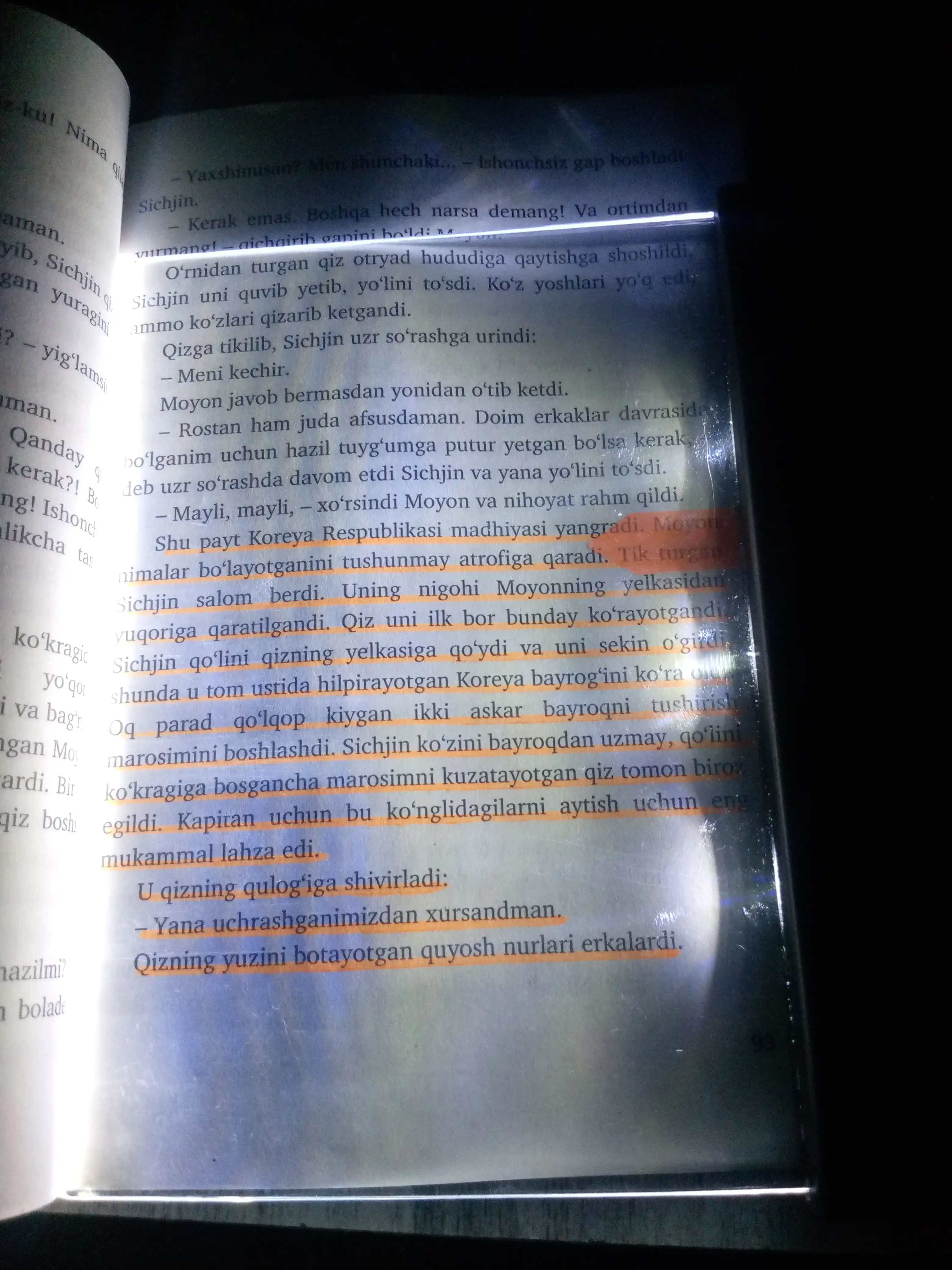 Qorong‘ida kitob o‘qish uchun yoritgich, 3 ta sovg‘a batareyasi