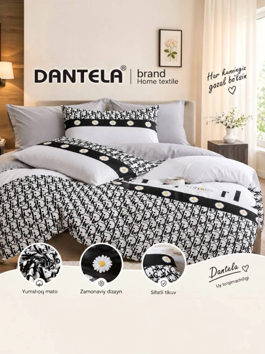 Dantella pastel, Xb material, choyshab to'plam, komplekt - 