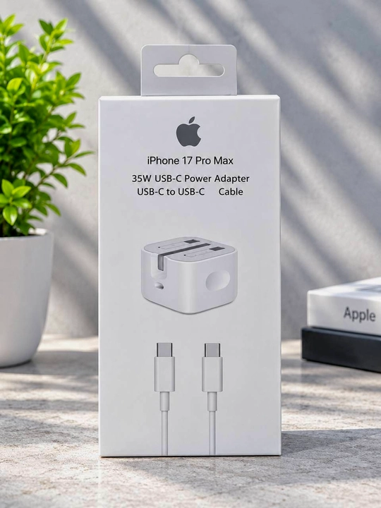 Apple 35W USB-C adapter va USB-C to USB-C kabeli, iPhone uchun - 