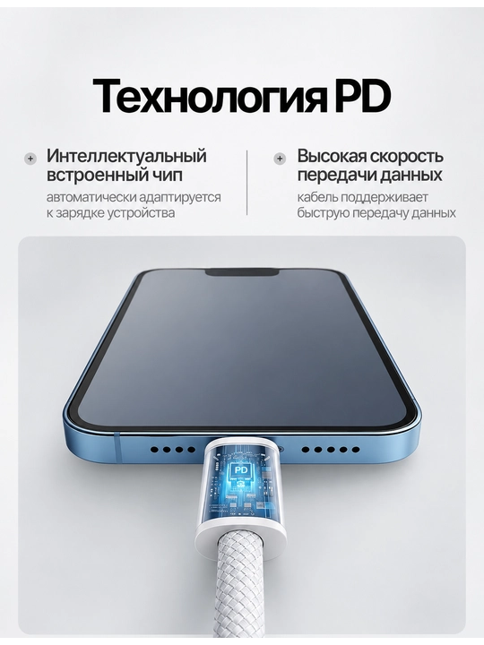 IPhone/Android uchun Type-C/Lightning/USB kabel