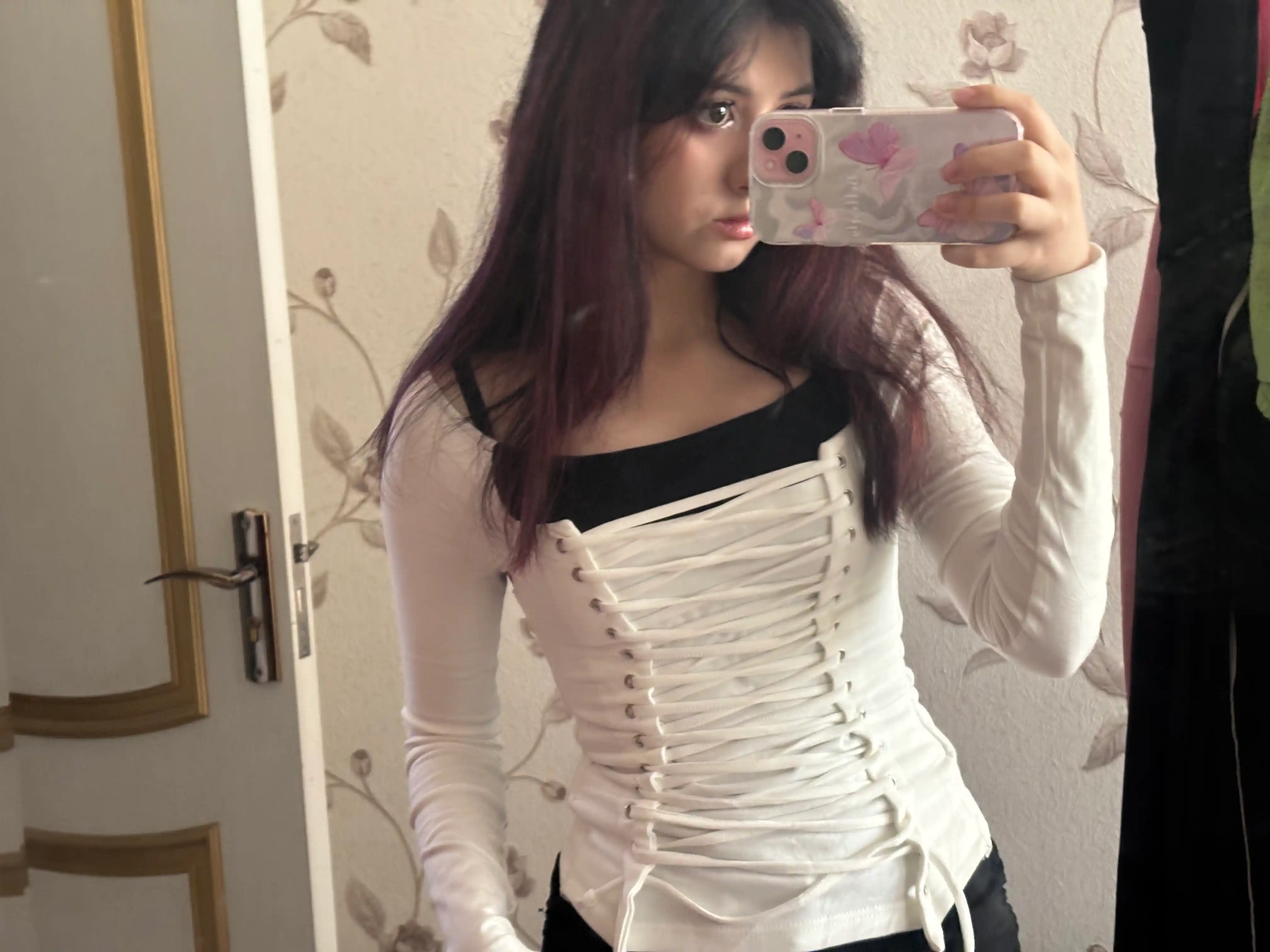 MIYO, Ayollar uchun slim fit longslivlar – gotik osiyo uslubi Y2K