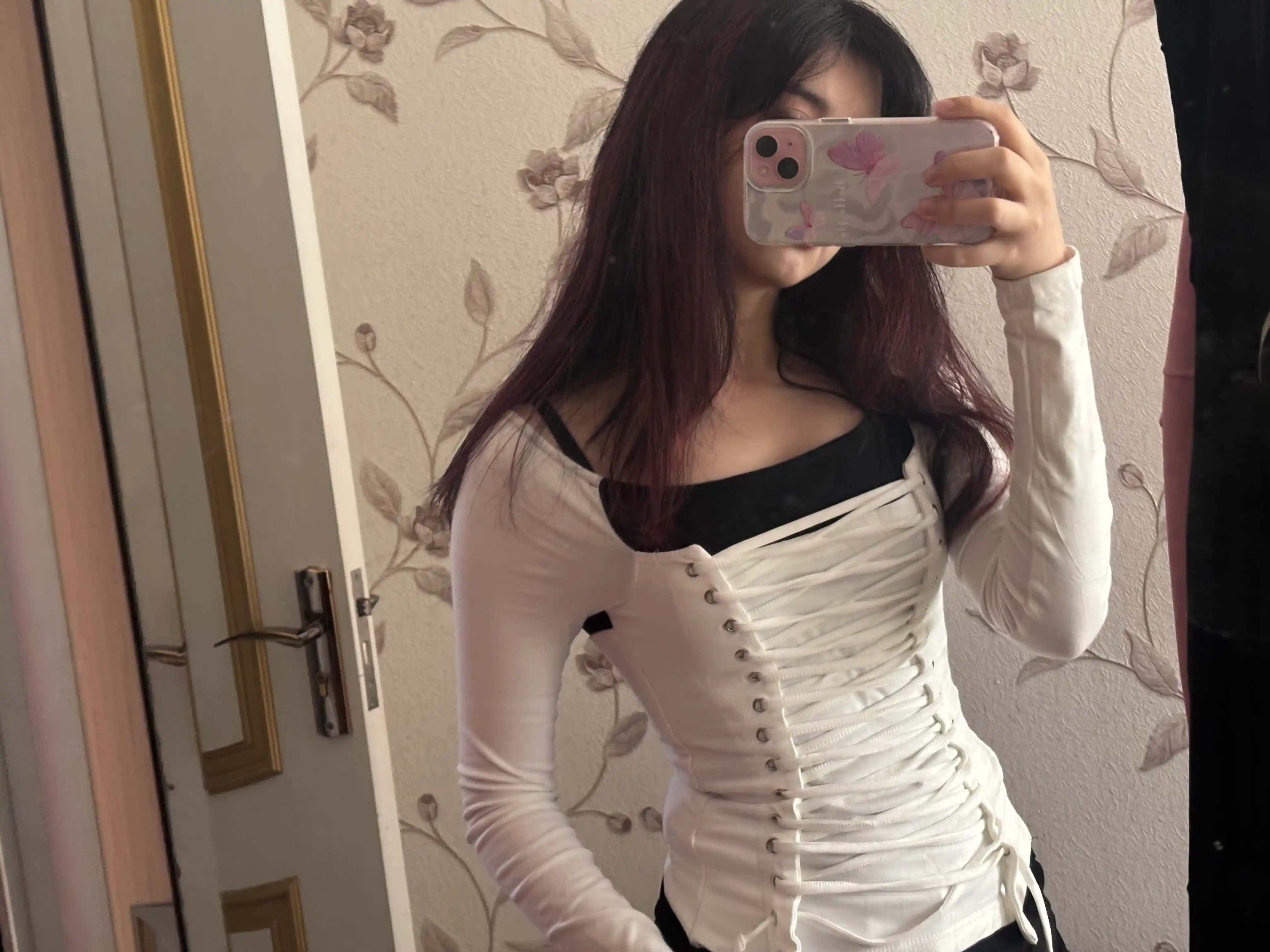 MIYO, Ayollar uchun slim fit longslivlar – gotik osiyo uslubi Y2K