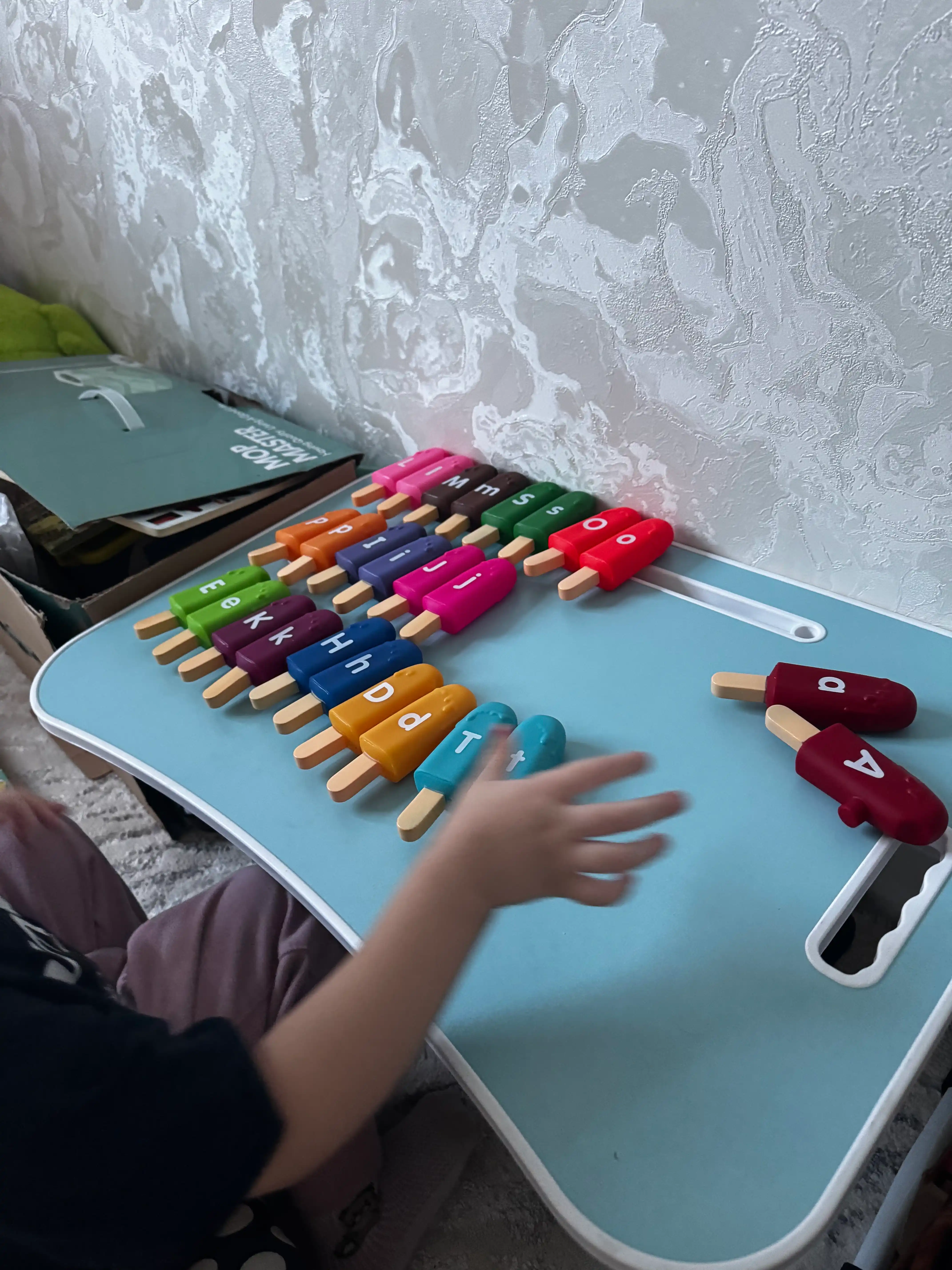 Игрушка с мороженым, учим буквы, развивающая, комплект для раннего обучения