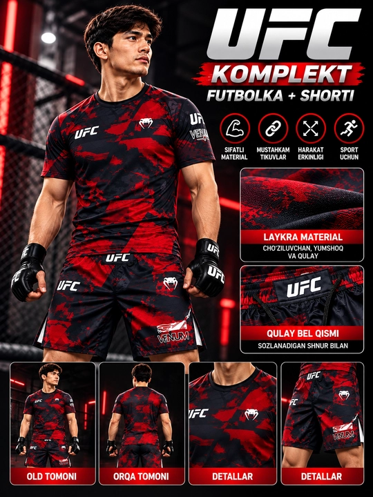 GREEN HILL sport forma: zal uchun kiyim, mma forma va boks forma 