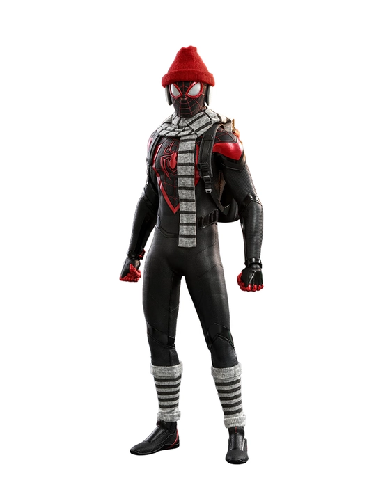 Hot Toys Miles Morales коллекционная фигурка 1/6 Человек-паук с котом и аксессуарами - 