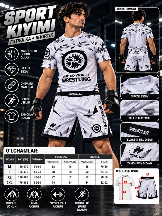 GREEN HILL sport forma: zal uchun kiyim, mma forma va boks forma 