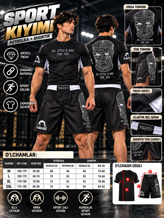 GREEN HILL sport forma: zal uchun kiyim, mma forma va boks forma 