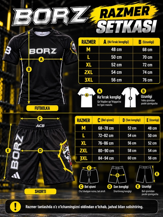 GREEN HILL sport forma: zal uchun kiyim, mma forma va boks forma 