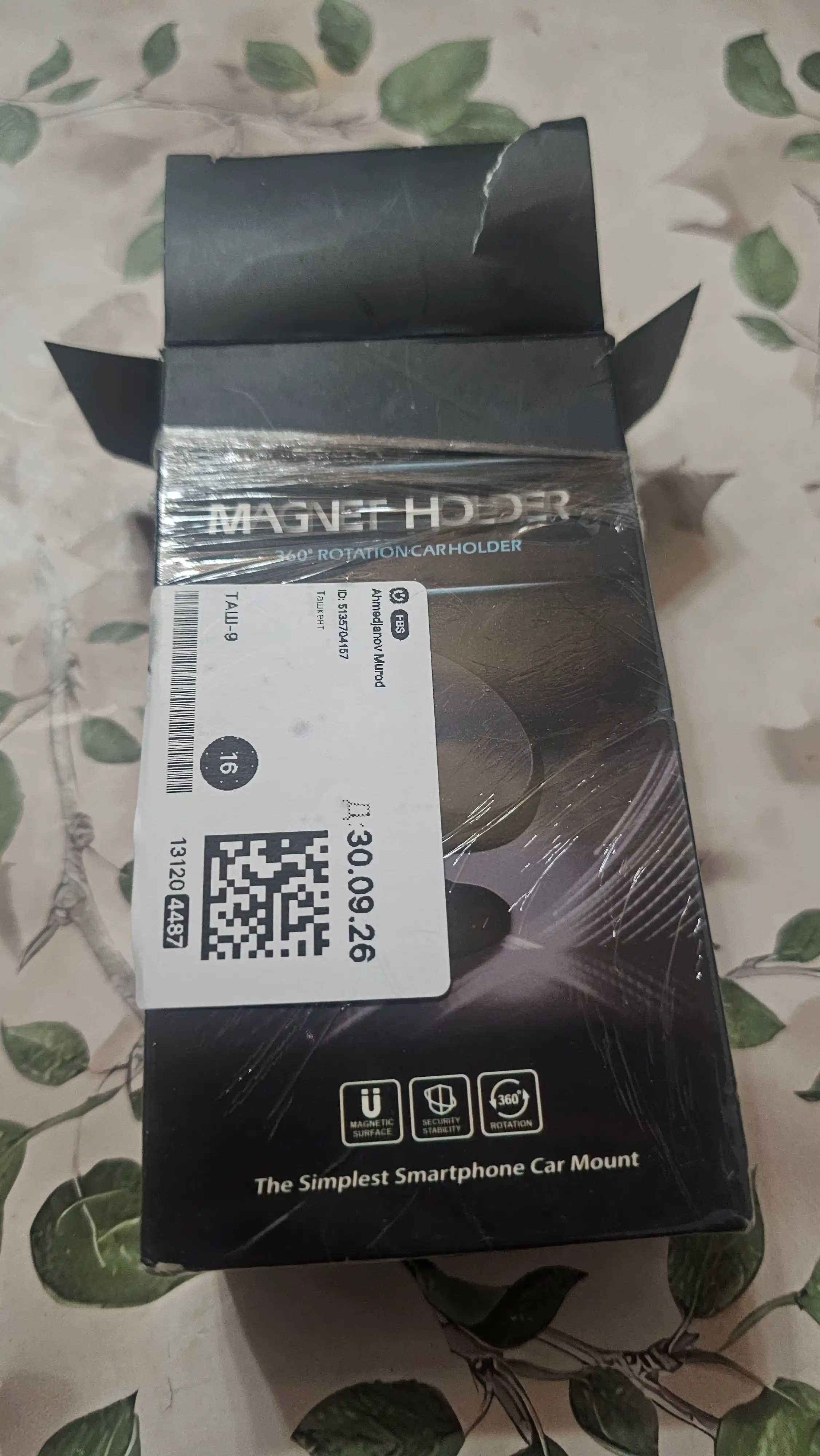 Magnet Holder 008 – Kuchli Magnitli Telefon Tutqichi, 360° Aylanish, Oson O‘rnatish