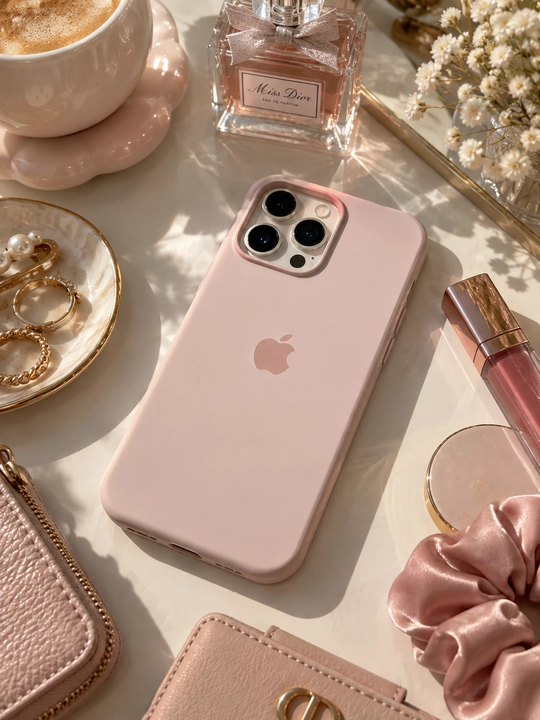 IPhone 13-17, Pro, Pro Max uchun silikon g‘ilof, chang yig‘maydi, oson tozalanadi