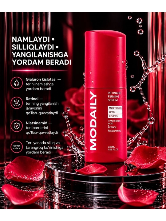 MODAILY Retinol mustahkamlovchi yuz serumi, 30 ml - 
