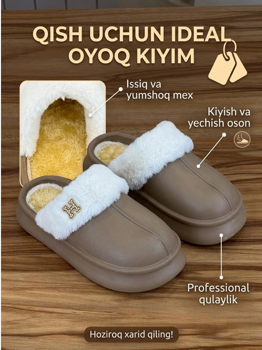 Ayollar qishki shippagi