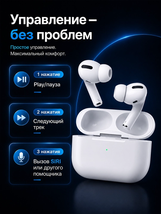 Simsiz Pods 2 Premium quloqchinlari,Iphone va Android uchun,sovg'a sifatida g'ilof