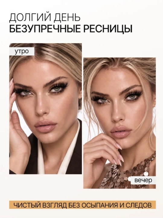 Тушь для ресниц, удлиняющая и придающая объём, чёрная, с алоэ, 10 г