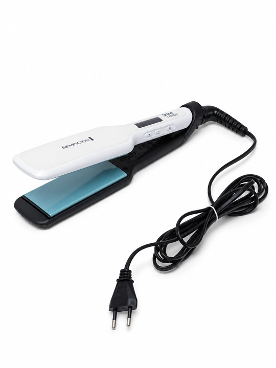 Выпрямитель Remington Shine Therapy S8550, широкие пластины, аргановое масло, белый - 