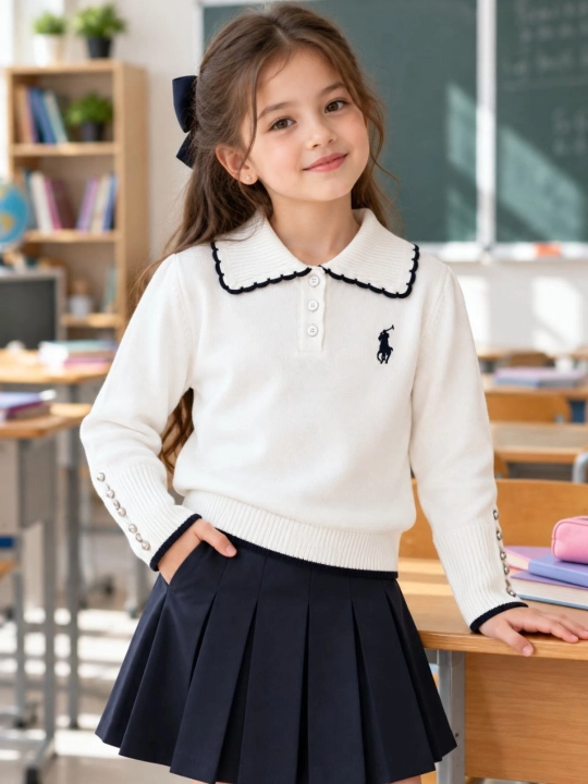 Осенние поло для девочек (7–11 лет)