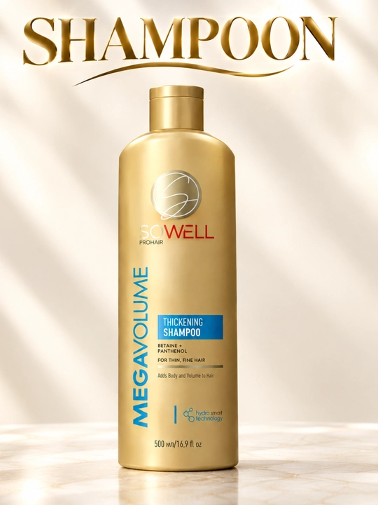SOWELL Betaine + Panthenol — шампунь для повреждённых и сожжённых волос - 
