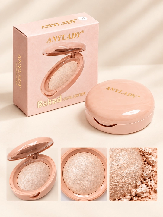 ANYLADY Baked Highlighter — запечённый хайлайтер для лица, сияющий эффект